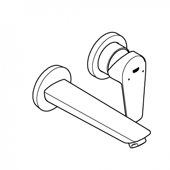 Смеситель для раковины GROHE BauEdge 20474001 С ВНУТРЕННЕЙ ЧАСТЬЮ хром