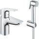 Смеситель для раковины GROHE BauEdge 23757001 с гигиеническим душем, хром