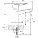 Смеситель для раковины HAIBA HB10506 хром