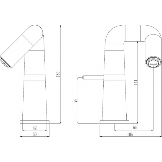 Смеситель для раковины HAIBA HB10813 хром