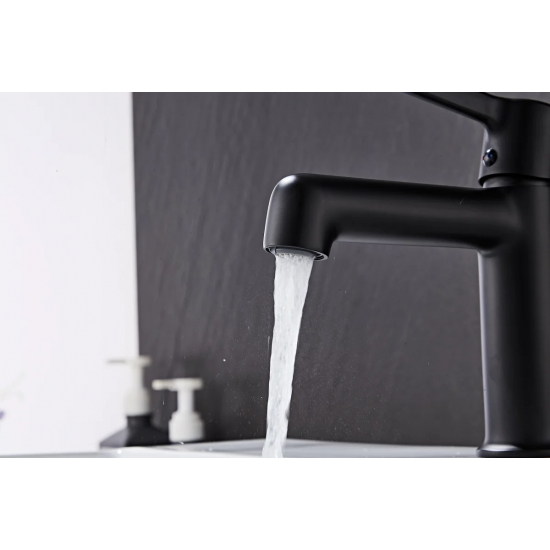 Смеситель для раковины HAIBA HB10814-7 чёрный матовый