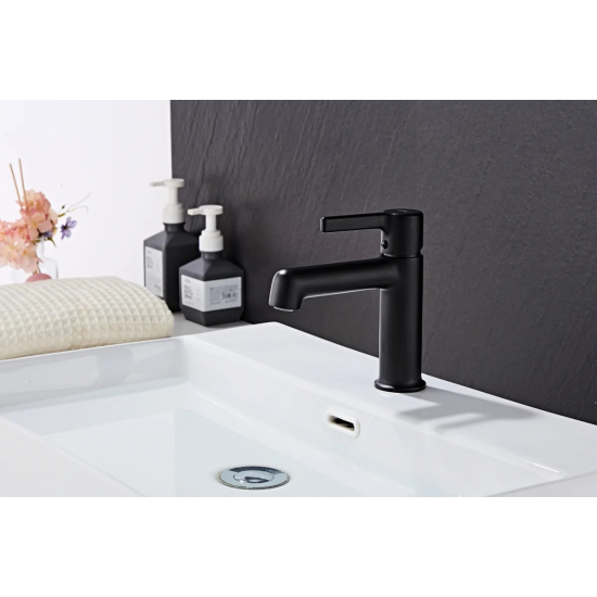 Смеситель для раковины HAIBA HB10814-7 чёрный матовый