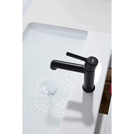 Смеситель для раковины HAIBA HB10814-7 чёрный матовый