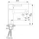 Смеситель для раковины HAIBA HB10814 хром