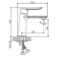 Смеситель для раковины HAIBA HB556 HB10556 хром