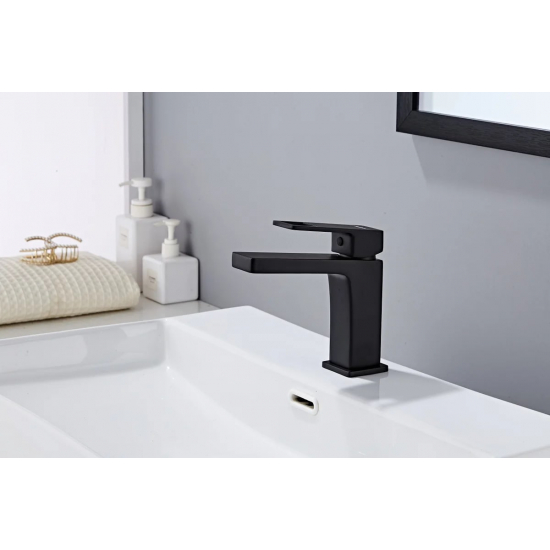 Смеситель для раковины HAIBA HB615-7 HB10615-7 чёрный матовый