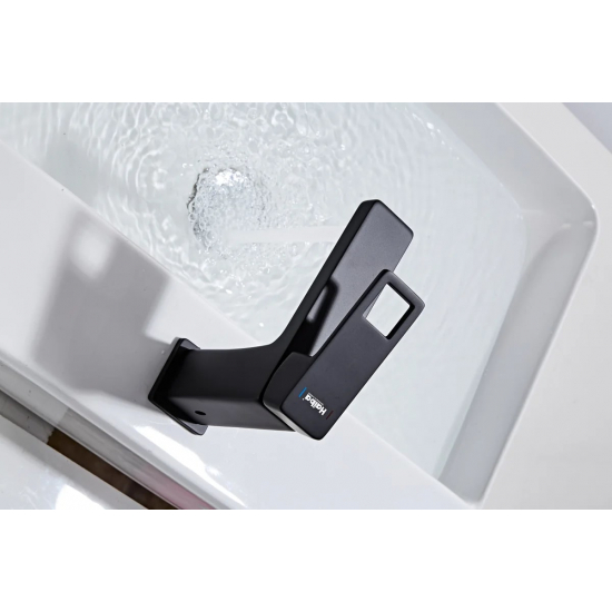 Смеситель для раковины HAIBA HB615-7 HB10615-7 чёрный матовый
