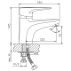Смеситель для раковины HAIBA HB68 HB1068 хром