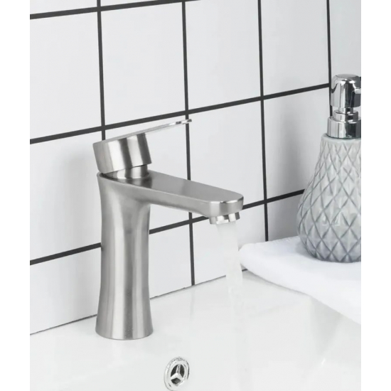 Смеситель для раковины HAIBA HB802 HB10802 из нержавеющей стали, сатин