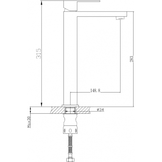 Смеситель для раковины HAIBA HB803-2 HB11803-2 из нержавеющей стали