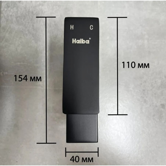 Смеситель для раковины HAIBA HB803-7 HB10803-7 из нержавеющей стали, чёрный матовый