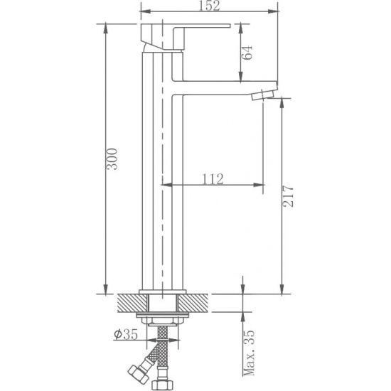 Смеситель для раковины HAIBA HB806 HB11806 из нержавеющей стали, сатин