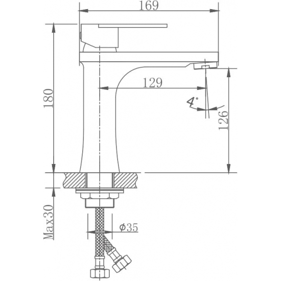 Смеситель для раковины HAIBA HB807 HB10807 из нержавеющей стали, сатин