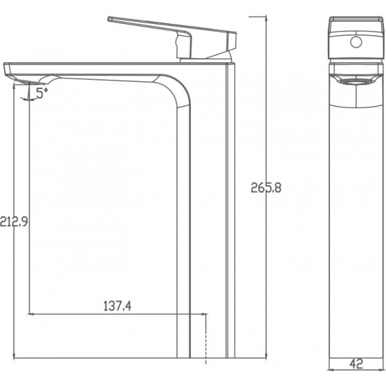 Смеситель для раковины HAIBA HB810 HB11810 хром