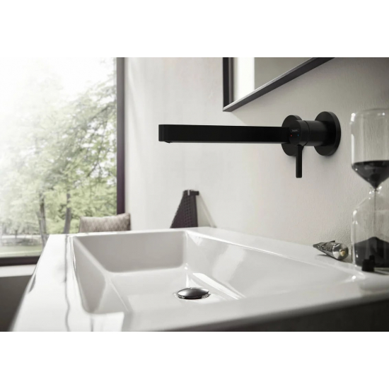 Смеситель для раковины HANSGROHE Finoris 76050670 С ВНУТРЕННЕЙ ЧАСТЬЮ матовый чёрный