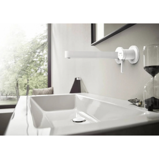 Смеситель для раковины HANSGROHE Finoris 76050700 С ВНУТРЕННЕЙ ЧАСТЬЮ матовый белый