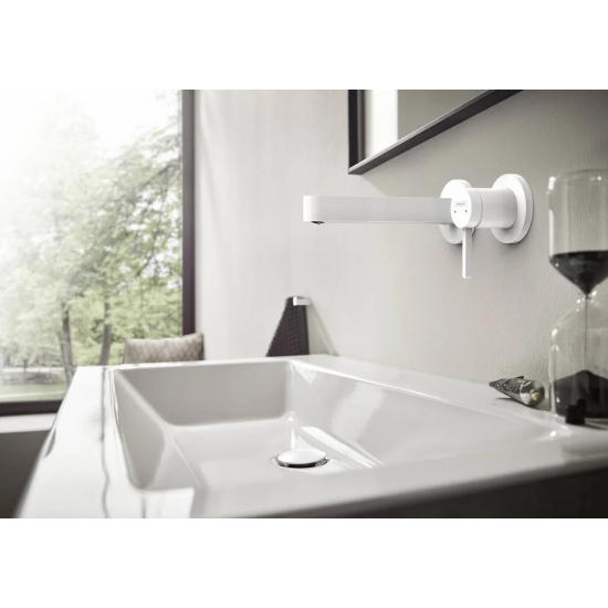 Смеситель для раковины HANSGROHE Finoris 76051700 С ВНУТРЕННЕЙ ЧАСТЬЮ матовый белый