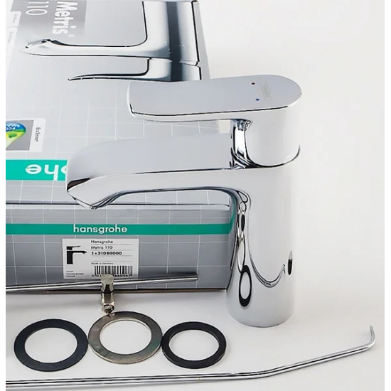 Смеситель для раковины HANSGROHE Metris 31080000 хром