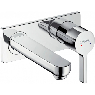 Смеситель для раковины HANSGROHE Metris S 31162000 С ВНУТРЕННЕЙ ЧАСТЬЮ хром