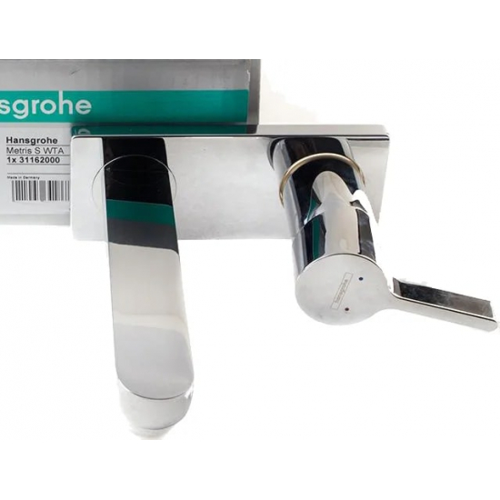 Смеситель для раковины HANSGROHE Metris S 31162000 С ВНУТРЕННЕЙ ЧАСТЬЮ хром