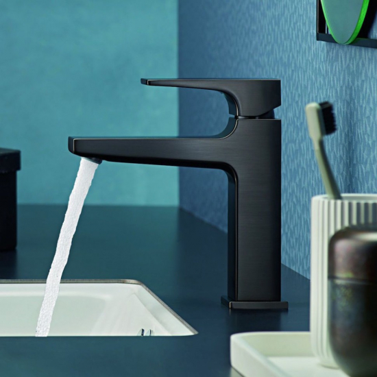 Смеситель для раковины HANSGROHE Metropol 32500340 с донным клапаном Push-Open, чёрный хром
