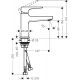 Смеситель для раковины HANSGROHE Metropol 32500340 с донным клапаном Push-Open, чёрный хром