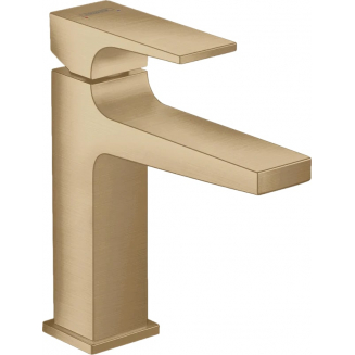 Смеситель для раковины HANSGROHE Metropol 32507140 с донным клапаном Push-Open, шлифованная бронза