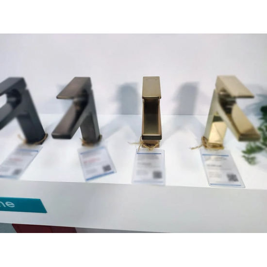 Смеситель для раковины HANSGROHE Metropol 32507140 с донным клапаном Push-Open, шлифованная бронза