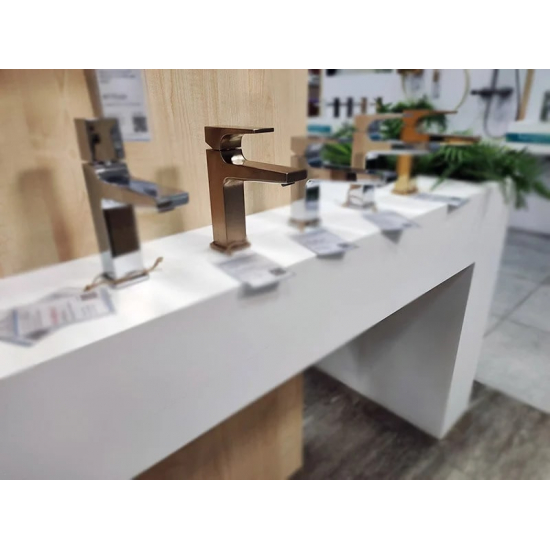Смеситель для раковины HANSGROHE Metropol 32507140 с донным клапаном Push-Open, шлифованная бронза