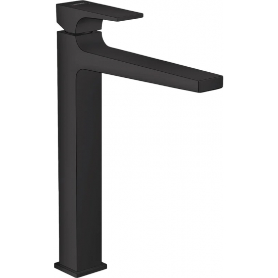 Смеситель для раковины HANSGROHE Metropol 32512670 с донным клапаном Push-Open, матовый чёрный