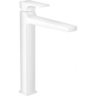 Смеситель для раковины HANSGROHE Metropol 32512700 с донным клапаном Push-Open, белый матовый