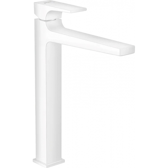 Смеситель для раковины HANSGROHE Metropol 32512700 с донным клапаном Push-Open, белый матовый
