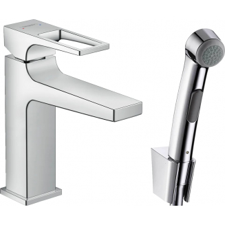 Смеситель для раковины HANSGROHE Metropol 74522000 с гигиеническим душем, хром