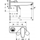 Смеситель для раковины HANSGROHE Talis E 71734700 С ВНУТРЕННЕЙ ЧАСТЬЮ матовый белый