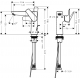 Смеситель для раковины HANSGROHE Talis E 71754140 с донным клапаном, шлифованная бронза