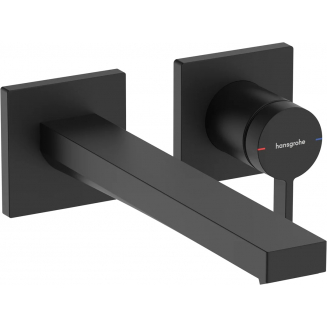 Смеситель для раковины HANSGROHE Tecturis E 73051670 С ВНУТРЕННЕЙ ЧАСТЬЮ матовый чёрный