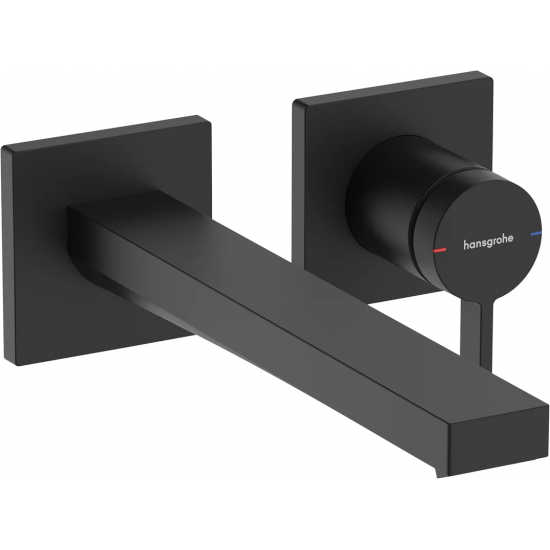 Смеситель для раковины HANSGROHE Tecturis E 73051670 С ВНУТРЕННЕЙ ЧАСТЬЮ матовый чёрный