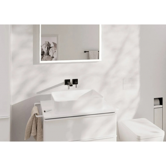Смеситель для раковины HANSGROHE Tecturis E 73051670 С ВНУТРЕННЕЙ ЧАСТЬЮ матовый чёрный