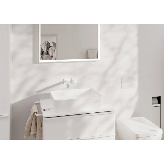 Смеситель для раковины HANSGROHE Tecturis E 73051700 С ВНУТРЕННЕЙ ЧАСТЬЮ матовый белый