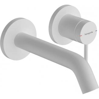 Смеситель для раковины HANSGROHE Tecturis S 73350700 С ВНУТРЕННЕЙ ЧАСТЬЮ матовый белый