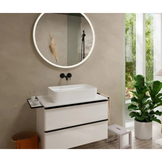 Смеситель для раковины HANSGROHE Tecturis S 73351670 С ВНУТРЕННЕЙ ЧАСТЬЮ матовый чёрный