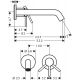 Смеситель для раковины HANSGROHE Tecturis S 73351670 С ВНУТРЕННЕЙ ЧАСТЬЮ матовый чёрный