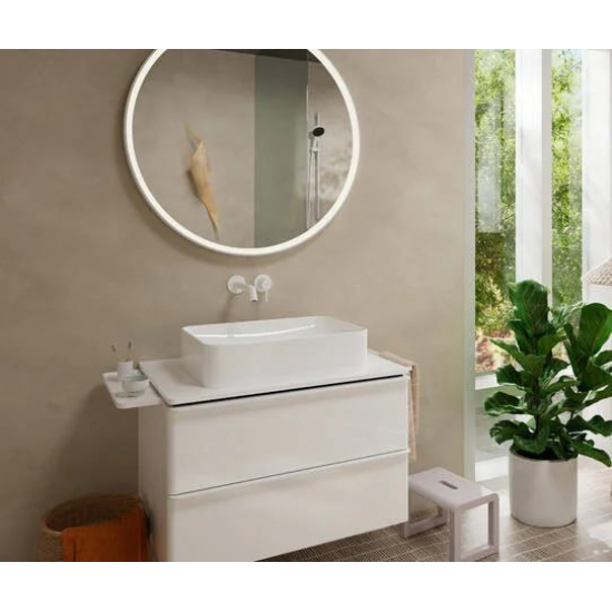 Смеситель для раковины HANSGROHE Tecturis S 73351700 С ВНУТРЕННЕЙ ЧАСТЬЮ матовый белый