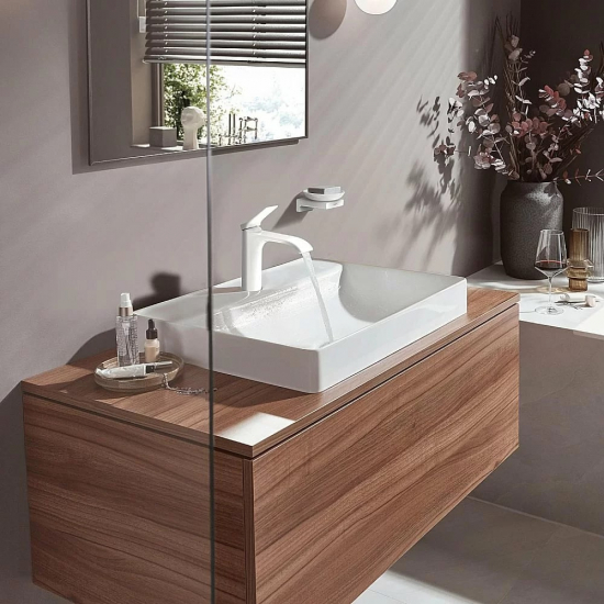 Смеситель для раковины HANSGROHE Vivenis 110 75022700 матовый белый