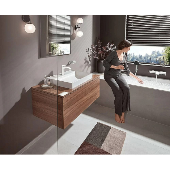 Смеситель для раковины HANSGROHE Vivenis 110 75022700 матовый белый