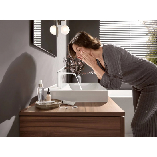 Смеситель для раковины HANSGROHE Vivenis 110 75022700 матовый белый