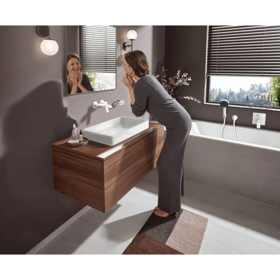 Смеситель для раковины HANSGROHE Vivenis 75050700 С ВНУТРЕННЕЙ ЧАСТЬЮ матовый белый