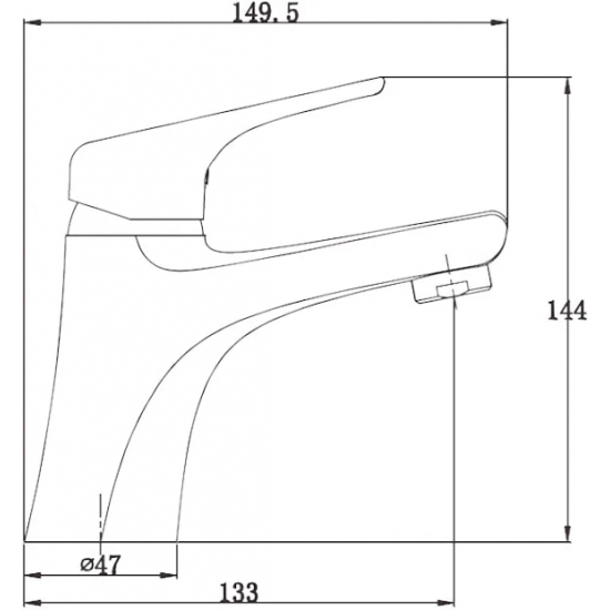 Смеситель для раковины KAISER Eco 00011 хром