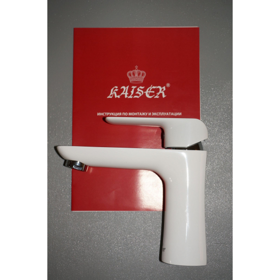 Смеситель для раковины KAISER Glory 69111 белый/хром