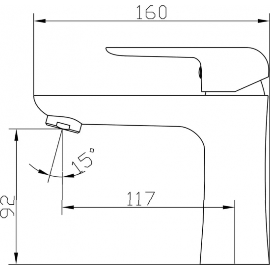 Смеситель для раковины KAISER Glory 69111 белый/хром